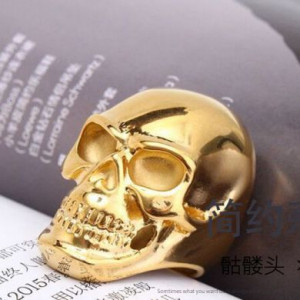  Shou skull titanium steel ring Yiwu Haiyi Electronic Commerce Co., Ltd. TR0030/GL -  