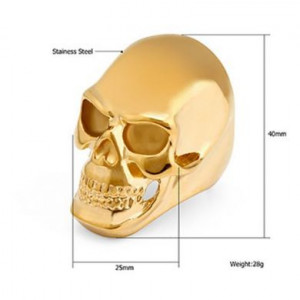  Shou skull titanium steel ring Yiwu Haiyi Electronic Commerce Co., Ltd. TR0030/GL -  