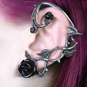    Dark rose earring (left) Yiwu Haiyi Electronic Commerce Co., Ltd. SF-156748 -  