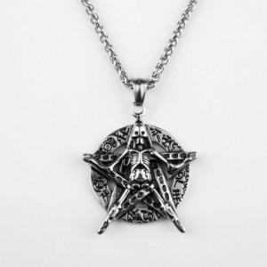  Pentagram skull pendant necklace Yiwu Haiyi Electronic Commerce Co., Ltd. C38158 -  