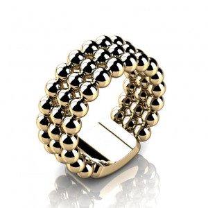 , Retro bead ring - ,