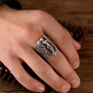  Guardian Angel ring Yiwu Hecheng Jewelry Strength Supplier R711 -  