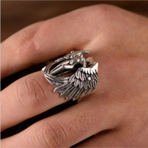  Guardian Angel ring Yiwu Hecheng Jewelry Strength Supplier R711 -  