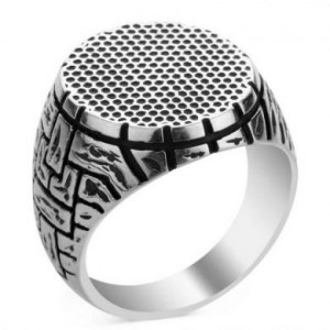  Retro pattern ring Yiwu Hecheng Jewelry Strength Supplier R1360 -  