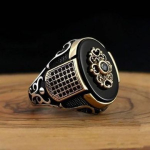  Black crown men's ring Yiwu Hecheng Jewelry Strength Supplier R1278 -  