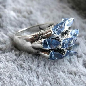  Inlaid zircon ring Yiwu Hecheng Jewelry Strength Supplier R1260 -  