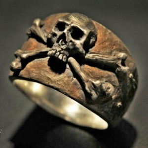  Skull personality boy ring Yiwu Hecheng Jewelry Strength Supplier R1263 -  