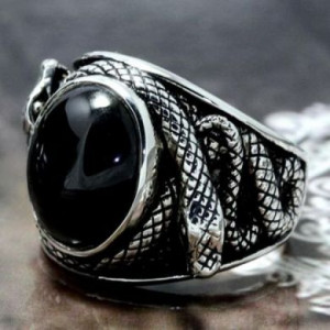  Black gemstone ring Yiwu Hecheng Jewelry Strength Supplier R1217 -  