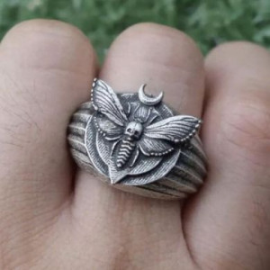 Skull head moth ring Yiwu Hecheng Jewelry Strength Supplier R1097 -  