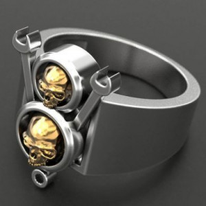  Steel skull ring Yiwu Hecheng Jewelry Strength Supplier R871 -  