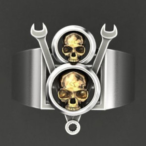 Steel skull ring Yiwu Hecheng Jewelry Strength Supplier R871 -  