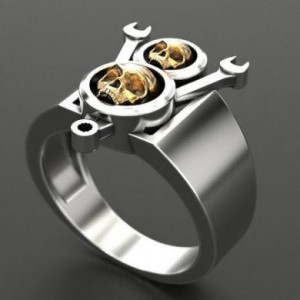  Steel skull ring Yiwu Hecheng Jewelry Strength Supplier R871 -  