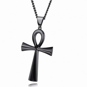  , Stainless Steel Ancient Egypt Cross -  ,