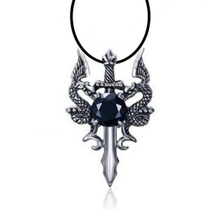  , Stainless steel dragon necklace -  ,