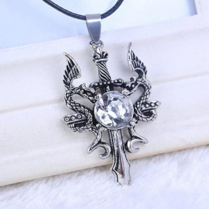  , Stainless steel dragon necklace -  ,