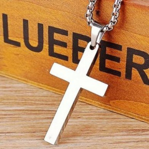  Single Cross Necklace Yiwu Panci E-commerce Firm N049/SI -  