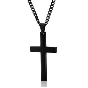  Single Cross Necklace Yiwu Panci E-commerce Firm N049/BK -  