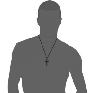  Single Cross Necklace Yiwu Panci E-commerce Firm N049/BK -  