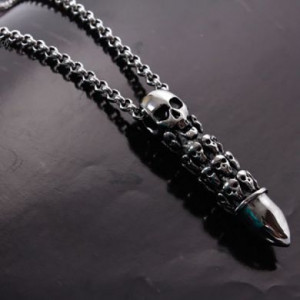  Bullet skull pendant Yiwu Panci E-commerce Firm N021/SI -  