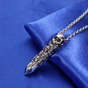  Bullet skull pendant Yiwu Panci E-commerce Firm N021/SI -  