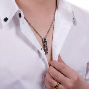  Bullet skull pendant Yiwu Panci E-commerce Firm N021/SI -  