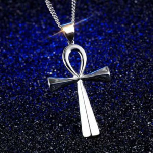  Stainless Steel Ancient Egypt Cross Yiwu Panci E-commerce Firm N050/SI -  