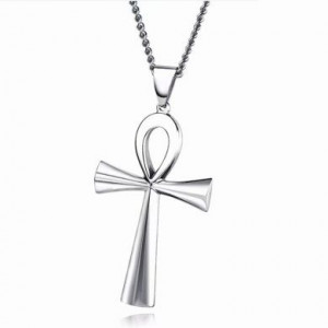  Stainless Steel Ancient Egypt Cross Yiwu Panci E-commerce Firm N050/SI -  