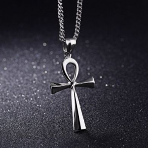  Stainless Steel Ancient Egypt Cross Yiwu Panci E-commerce Firm N050/SI -  