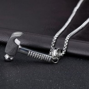  Hammer titanium steel men's pendant Yiwu Panci E-commerce Firm N013 -  