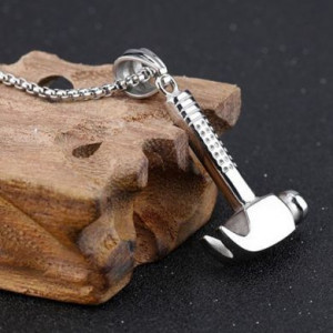  Hammer titanium steel men's pendant Yiwu Panci E-commerce Firm N013 -  