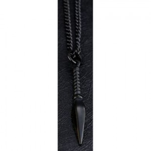  Spearhead titanium steel men's necklace Yiwu Panci E-commerce Firm N050-1/BK -  