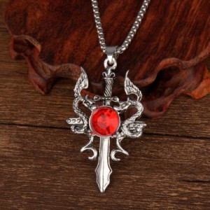  Stainless steel dragon necklace Yiwu Panci E-commerce Firm N049-1/RD -  