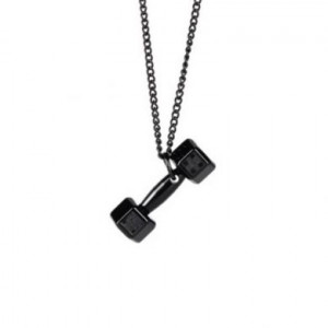  Dumbbell necklace Yiwu Panci E-commerce Firm wjk68/BK -  