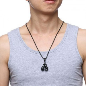  Gloves Men's Necklace Yiwu Panci E-commerce Firm N049-2/BK -  