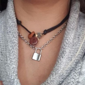  Lock necklace Yiwu Panci E-commerce Firm N090 -  