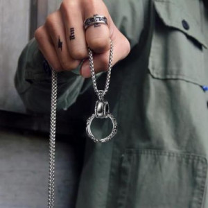  Titanium steel necklace Yiwu Panci E-commerce Firm N090-1 -  