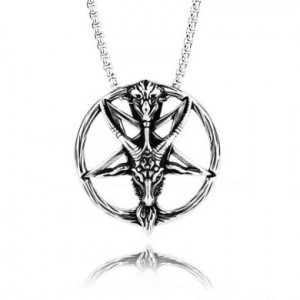  Retro goat round card six-pointed star pendant Yiwu Panci E-commerce Firm wjk135 -  