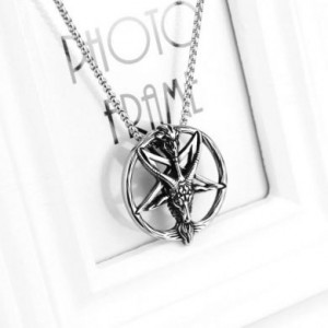  Retro goat round card six-pointed star pendant Yiwu Panci E-commerce Firm wjk135 -  