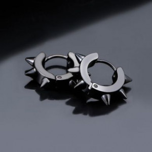  Stainless steel earrings Yiwu Xuzhou e-commerce firm strength supplier SY063/BK -  