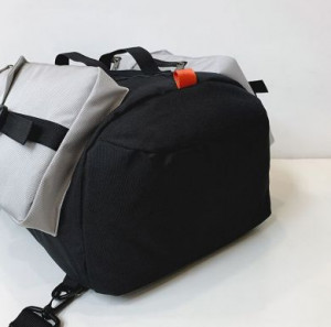 Дорожная сумка светло-серая с черным Baoding Baigou Xincheng Pomelo Bag Factory 8316#/LG - маленькая картинка