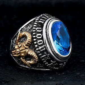Кольцо с синим камнем Blue Stone Ring - Изображение 2