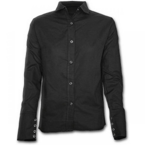 Рубашка URBAN FASHION - Gothic Workshirt Black - Изображение