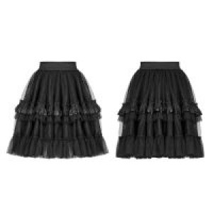  Lolita Short Half Skirt Pyon Pyon WLQ-093BQF/BK -  