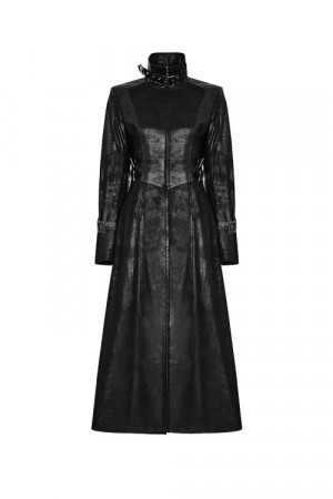 Дизайнерское пальто Darkness Middle Length Coat - Изображение 1