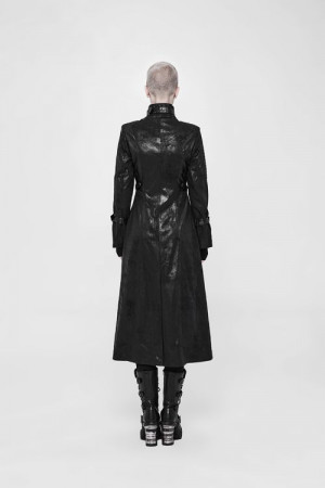 Дизайнерское пальто Darkness Middle Length Coat - Изображение 5