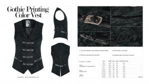 Жилет Gothic Printing Color Vest - Изображение 8