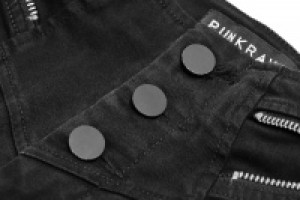 Джинсы High Waist Zipper Opening Fork Nine Points Jeans - Изображение 6