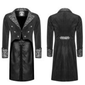 Пальто Gothic Dress with Swallow Tail Coat Punk Rave WY-947LCM/BK-SI - маленькая картинка