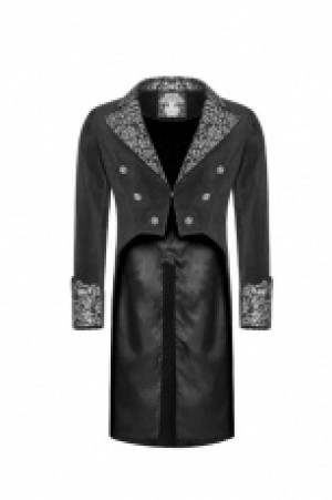 Пальто Gothic Dress with Swallow Tail Coat Punk Rave WY-947LCM/BK-SI - маленькая картинка
