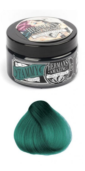 Зелено бирюзовая краска для волос Herman's Amazing Tammy Turquoise - Изображение